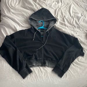 Kith cropped zip up hoodie